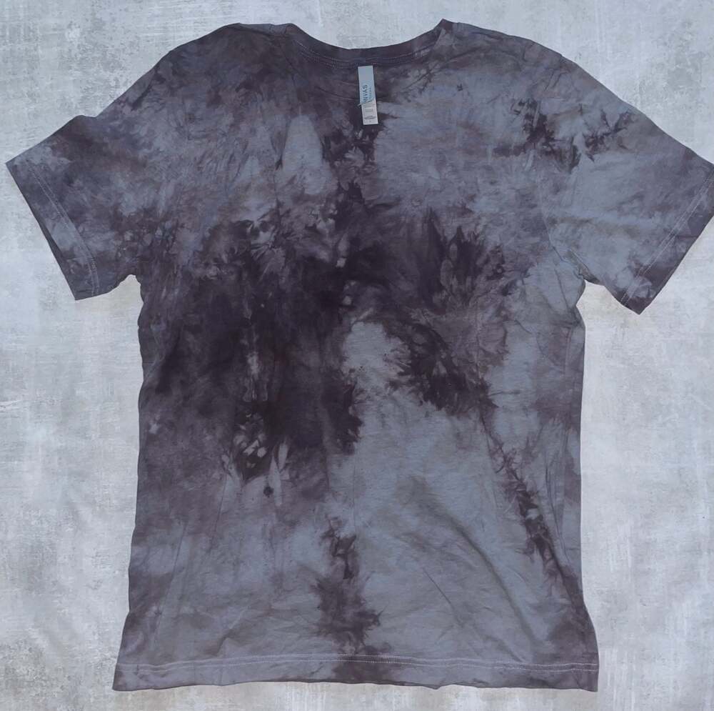Bella+Canvas Black Marble Tie-Dye Short Sleeve T-Shirt